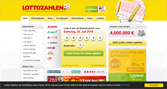 Desktop Screenshot of lottozahlen.eu